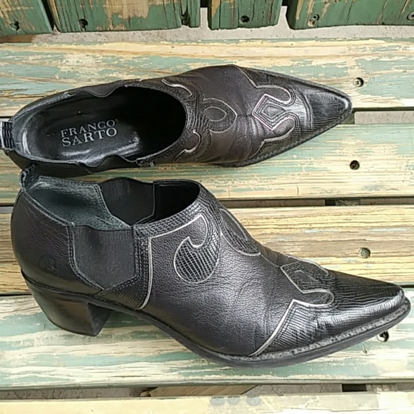 franco sarto pointed toe booties